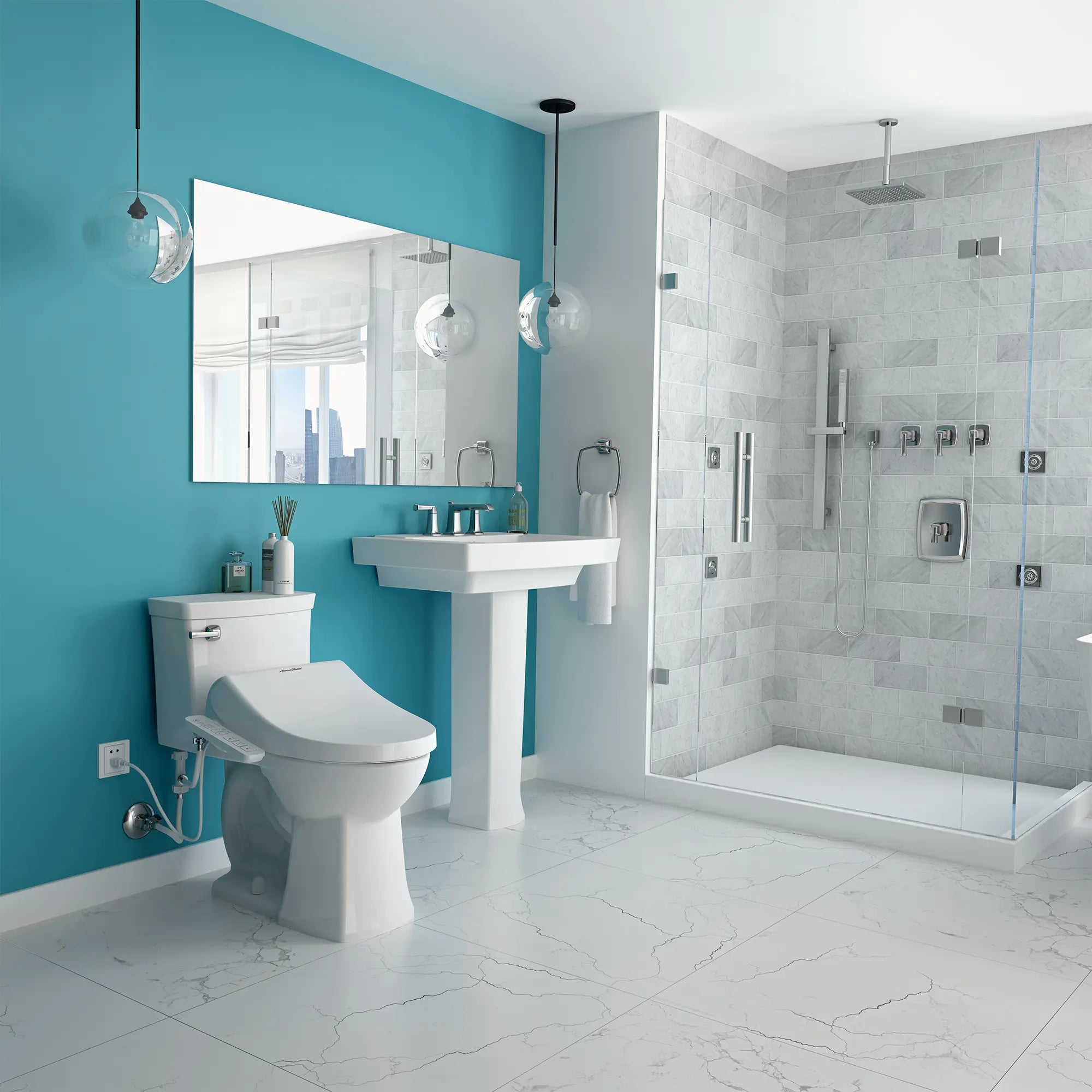 Advanced Clean® 1.0 Electric SpaLet® Bidet Seat With Side Panel Operation // WHITE // 262272_AdvancedClean_EnvironmentFull_8013A80GPC-020_0001_April2025_0_CDNwebp.webp