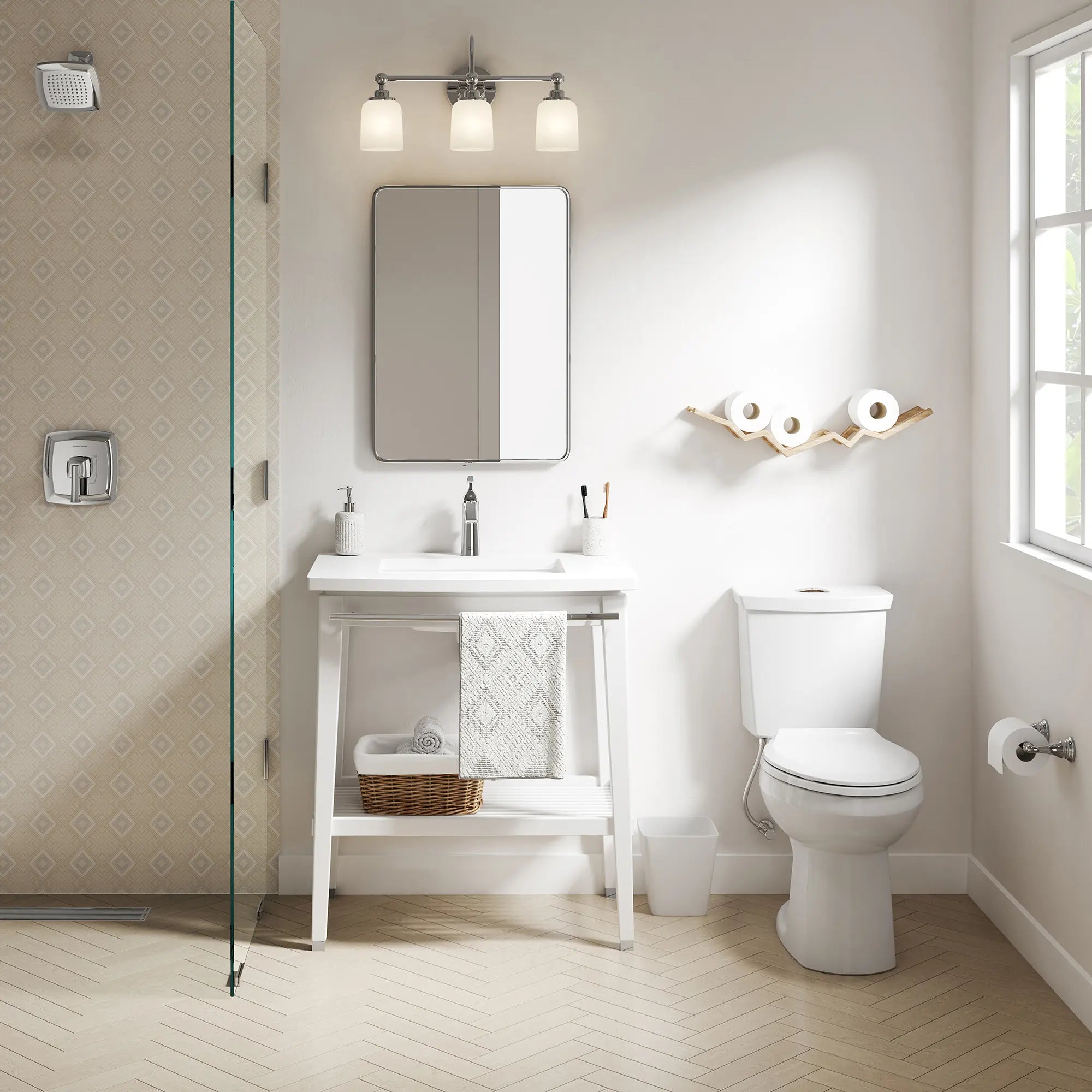 Ravenna 3 Two-Piece Dual Flush 1.6 gpf/6.0 Lpf and 1.0 gpf/3.8 Lpf Chair Height Elongated Complete Toilet With Seat and Lined Tank // WHITE // 262681_Ravenna_EnvironmentFull_3383516ST.020_0001_APRIL2025_0_CDNwebp.webp