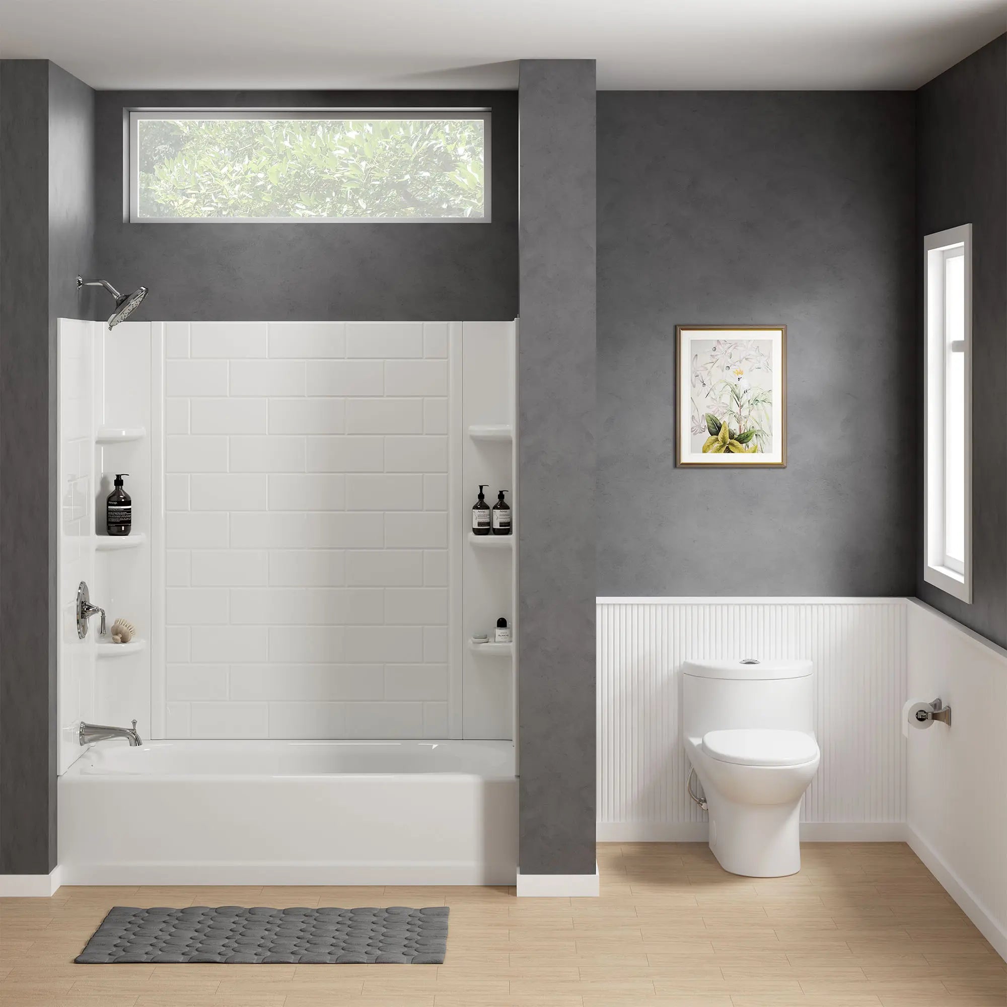 Tofino One-Piece Dual Flush 1.6 gpf/6.0 Lpf and 1.1 gpf/4.1 Lpf Standard Height Elongated Complete Toilet With Seat // WHITE // 262683_Tofino_EnvironmentFull_2996C203.020_0001_April2025_0_CDNwebp.webp