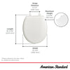 [5020B65G.020] Traditional Slow-Close & Easy Lift-Off Round Front Toilet Seat - White