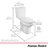 [3380526ST.020] Cadet® 3 Two-Piece Dual Flush 1.28 gpf/4.8 Lpf and 0.92 gpf/3.5 Lpf Lpf Chair Height Elongated Complete Toilet With Seat and Lined Tank - White