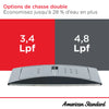 [3380526ST.020] Toilette complète Cadet® 3, 2 pièces, chasse double 1,28 gpc/4,8 lpc,et 0,92 gpc/3,5 lpc, à cuvette allongée à hauteur de chaise et réservoir avec doublure, avec siège - Blanc