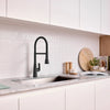 [1048822430] Aspirations Semi-Pro Kitchen Faucet  - Matte Black