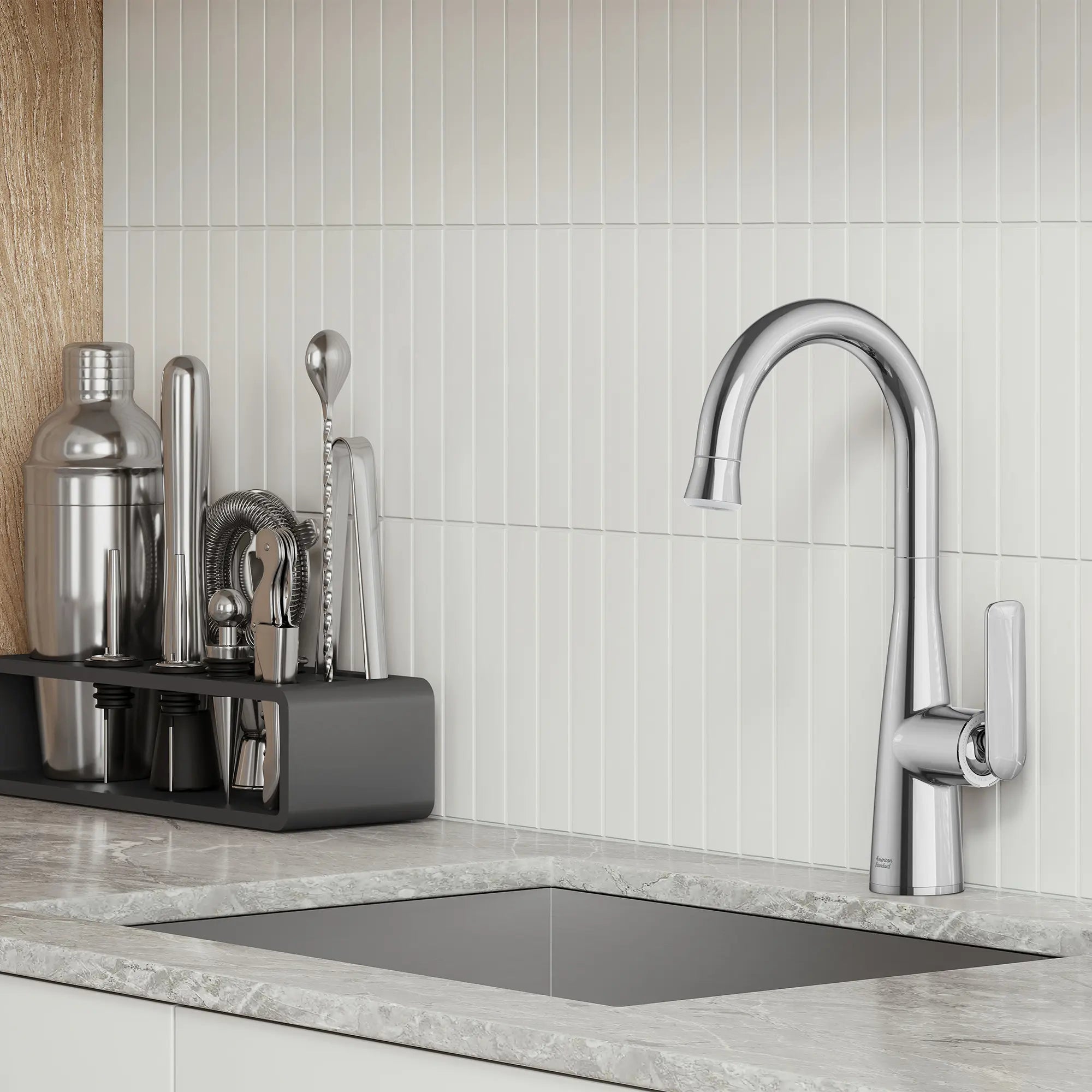 Aspirations Pull-Down Bar Faucet  // POLISHED CHROME // 263020_Aspirations_EnvironmentCloseUpl_1048270000_0001_FEBURARY2025_0_CDNwebp.webp