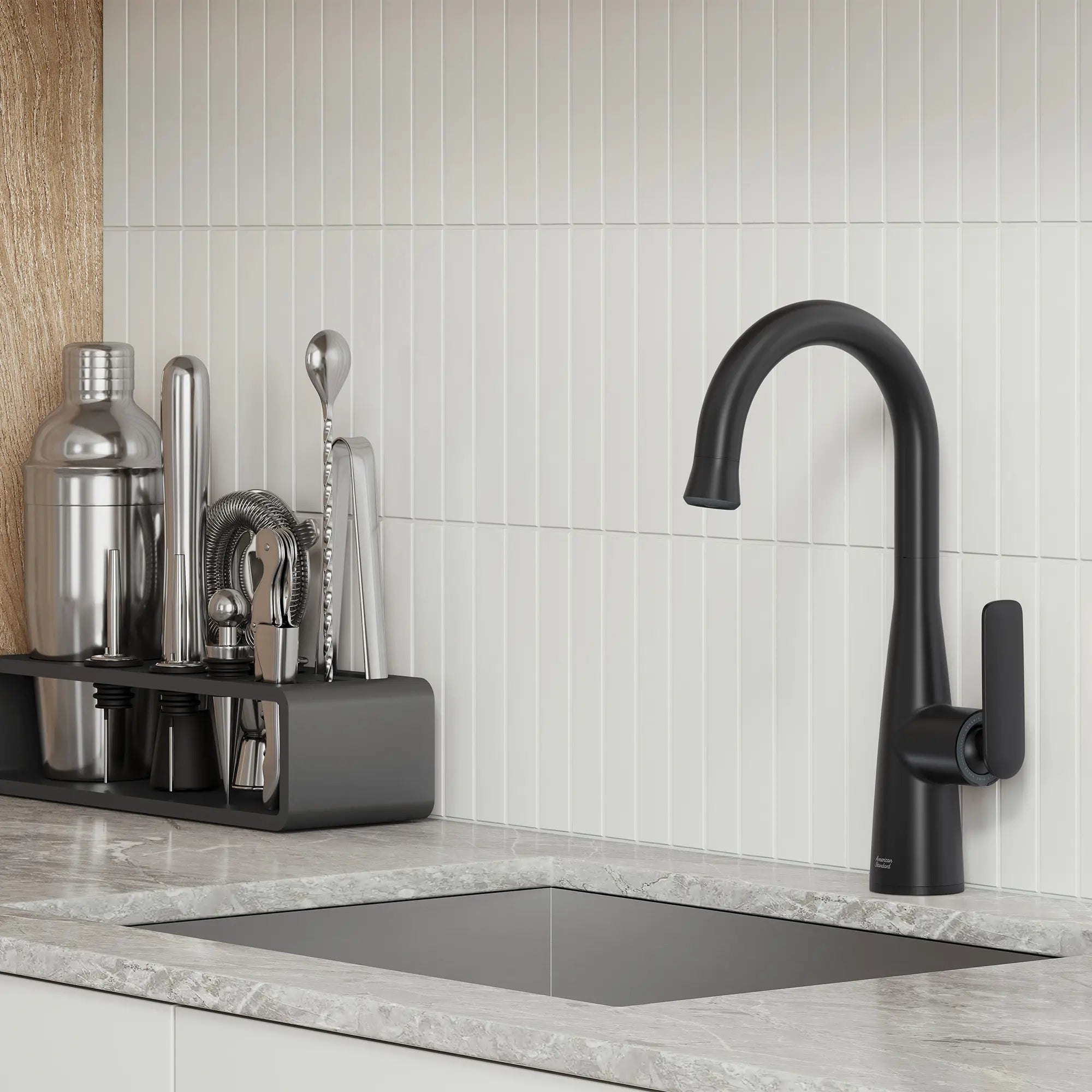 Aspirations Pull-Down Bar Faucet  // MATTE BLACK // 263024_Aspirations_EnvironmentCloseUpl_1048272430_0001_FEBURARY2025_0_CDNwebp_09ef4e2d-a019-47ef-859d-7a004cb6a5bb.webp