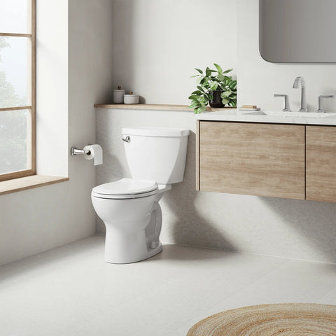 Cadet 3 Two-Piece 1.28 gpf/4.8 Lpf Standard Height Round Front Complete Toilet With Seat and Lined Tank