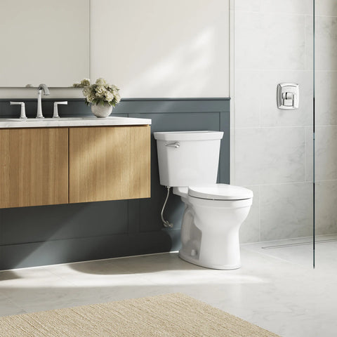 Champion 4 Max 2-Piece 1.28 gpf/4.8 Lpf Chair Height Round Front Complete Toilet With Seat and Lined Tank