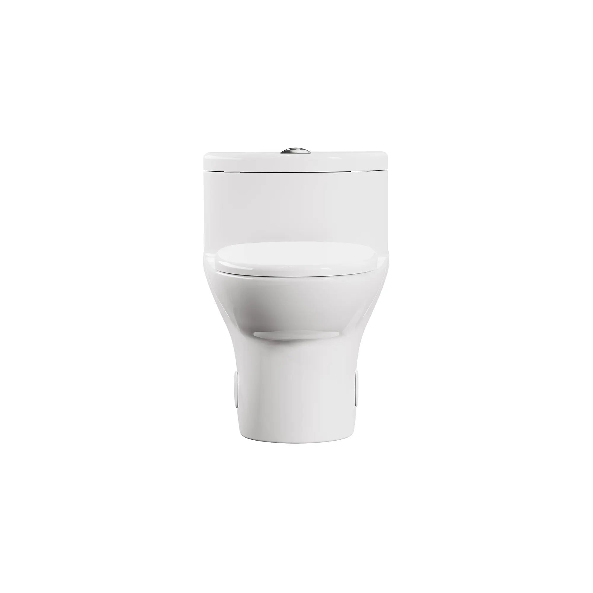 Tofino One-Piece Dual Flush 1.6 gpf/6.0 Lpf and 1.1 gpf/4.1 Lpf Standard Height Elongated Complete Toilet With Seat // WHITE // 263303_Tofino_SiloFront_2996C203.020_0001_APRIL2025_0_CDNwebp.webp