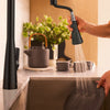 [1048802430] Aspirations Touchless Pull-Down Kitchen Faucet  - Matte Black