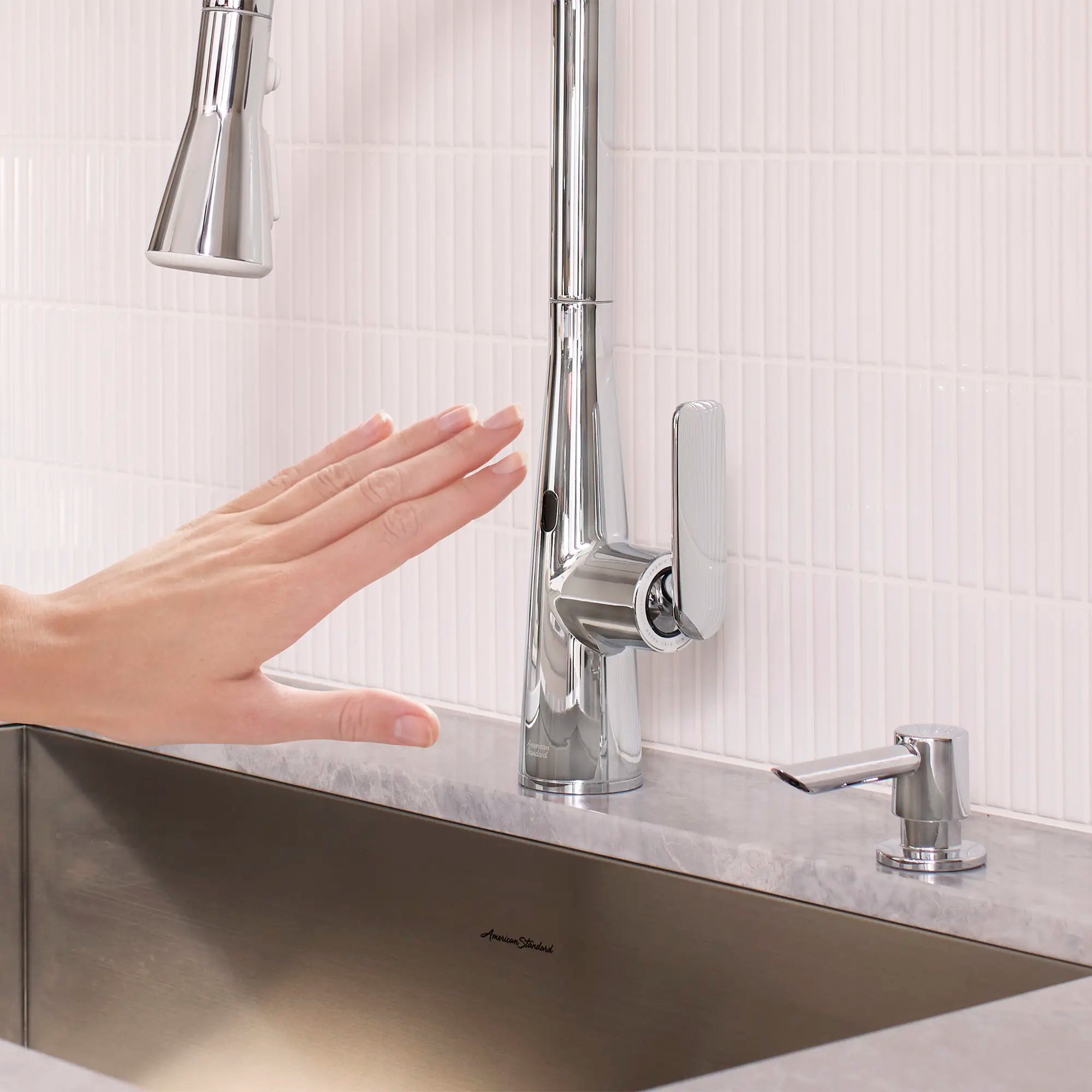 Aspirations Touchless Pull-Down Kitchen Faucet  // POLISHED CHROME // 263745_Aspirations_Touchless_1048800000_0001_APRIL2025_0_CDNwebp.webp