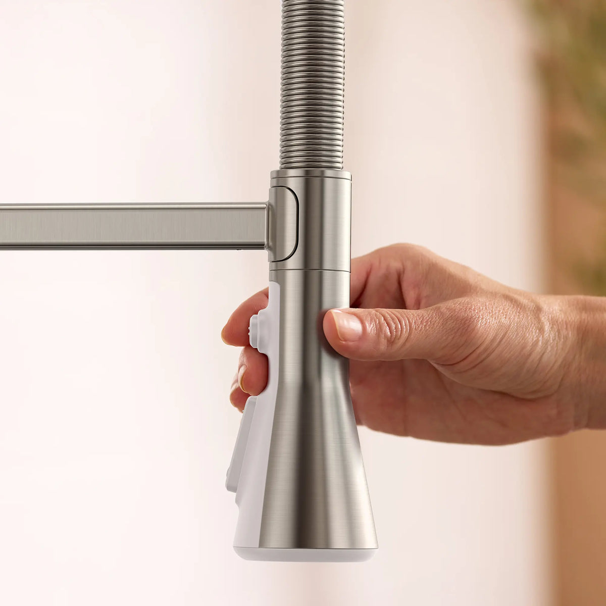 Aspirations Semi-Pro Kitchen Faucet  // STAINLESS STEEL // 263804_Aspirations_EnvironmentCloseUp_104882DC00_0007_JUNE2025_1_CDNwebp_8302ee26-7534-448f-9ea2-65d84f5cb17f.webp