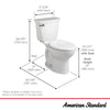 [215CA004.020] Cadet® PRO Two-Piece 1.6 gpf/6.0 Lpf Standard Height Elongated Toilet Less Seat - White