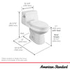 [2961A104SC.020] Colony® One-Piece 1.28 gpf/4.8 Lpf Chair Height Elongated Toilet With Seat - White