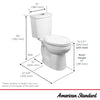 [2889218.020] H2Option® Two-Piece Dual Flush 1.28 gpf/4.8 Lpf and 0.92 gpf/3.5 Lpf Standard Height Round Front Toilet Less Seat - White