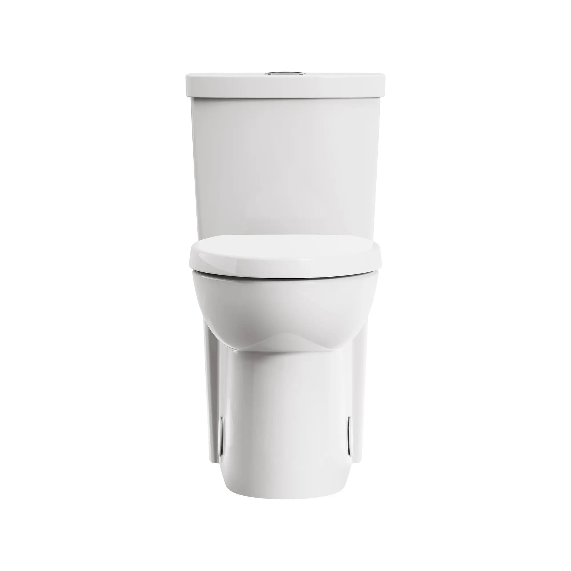 Studio® Skirted Two-Piece Dual Flush 1.6 gpf/6.0 Lpf and 1.1 gpf/4.2 Lpf Chair Height Elongated Toilet With Seat // WHITE // 269429_Studio_SiloFront_2794204.020_0001_SEPTEMPER2025_0_CDNwebp.webp