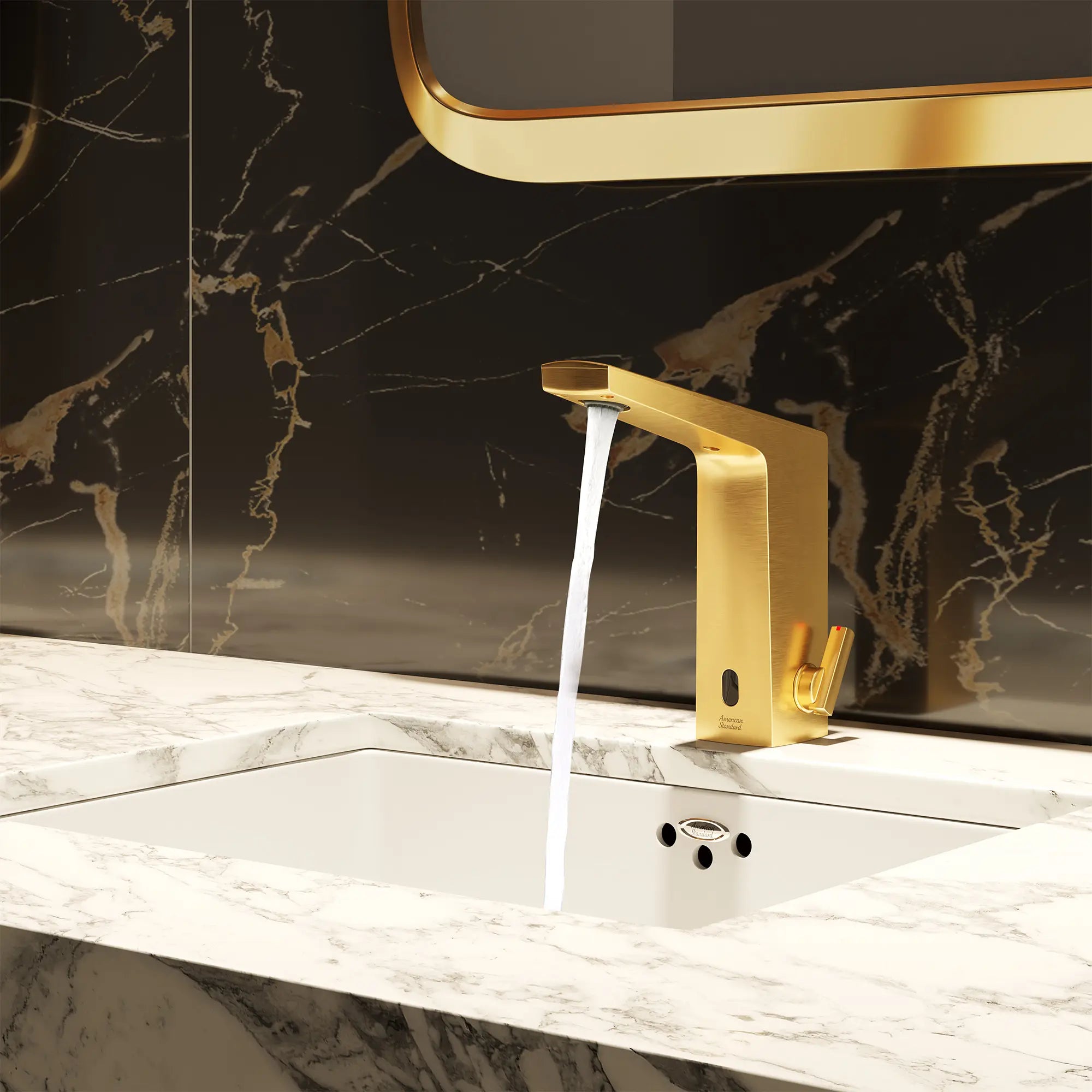 Paradigm® Selectronic® Touchless Faucet, Base Model With Above-Deck Mixing, 0.5 gpm/1.9 Lpm // BRUSHED COOL SUNRISE // 269882_Paradigm_EnvironmentCloseUp_703B205.GN0_0005_AUGUST2025_0_CDNwebp.webp