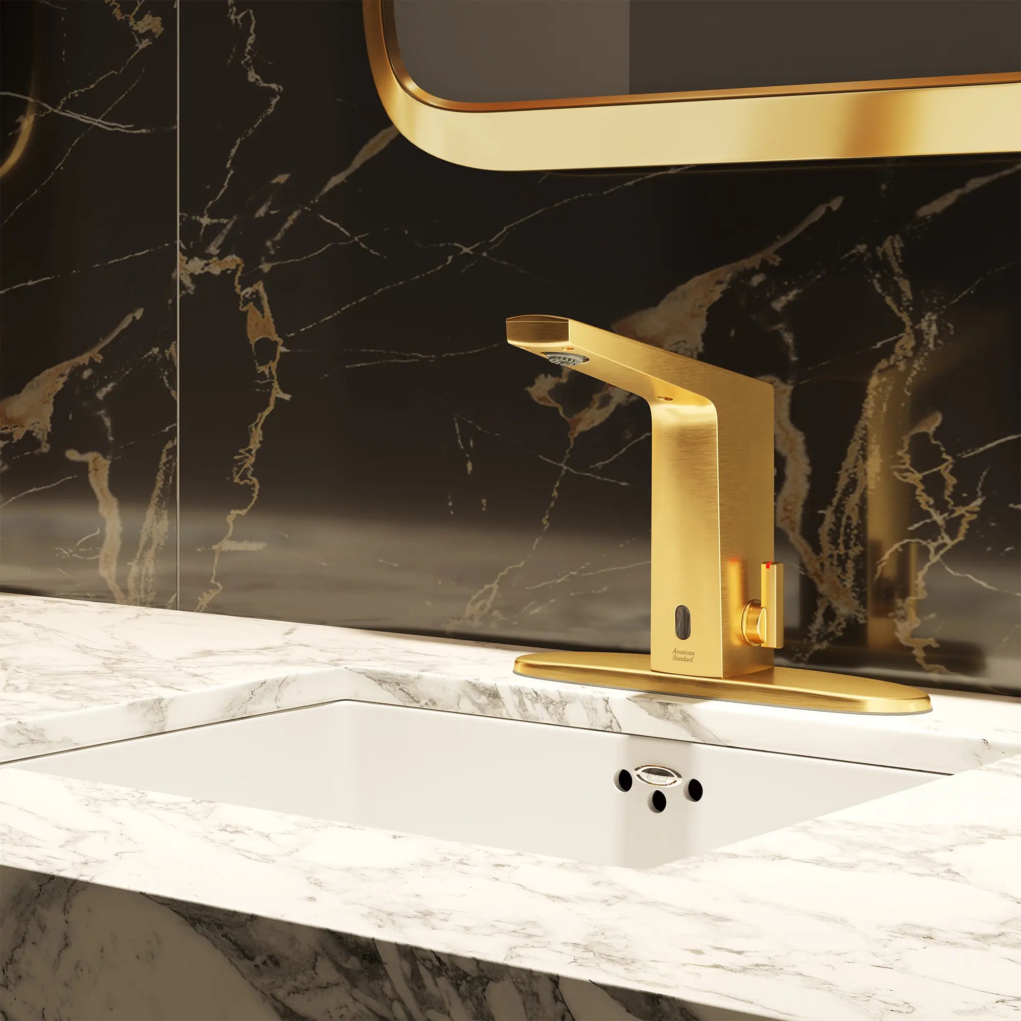 Paradigm® Selectronic® Touchless Faucet, Base Model With Above-Deck Mixing, 0.5 gpm/1.9 Lpm // BRUSHED COOL SUNRISE // 269883_Paradigm_EnvironmentCloseUp_7037305.GN0_0004_AUGUST2025_0_CDNwebp.webp