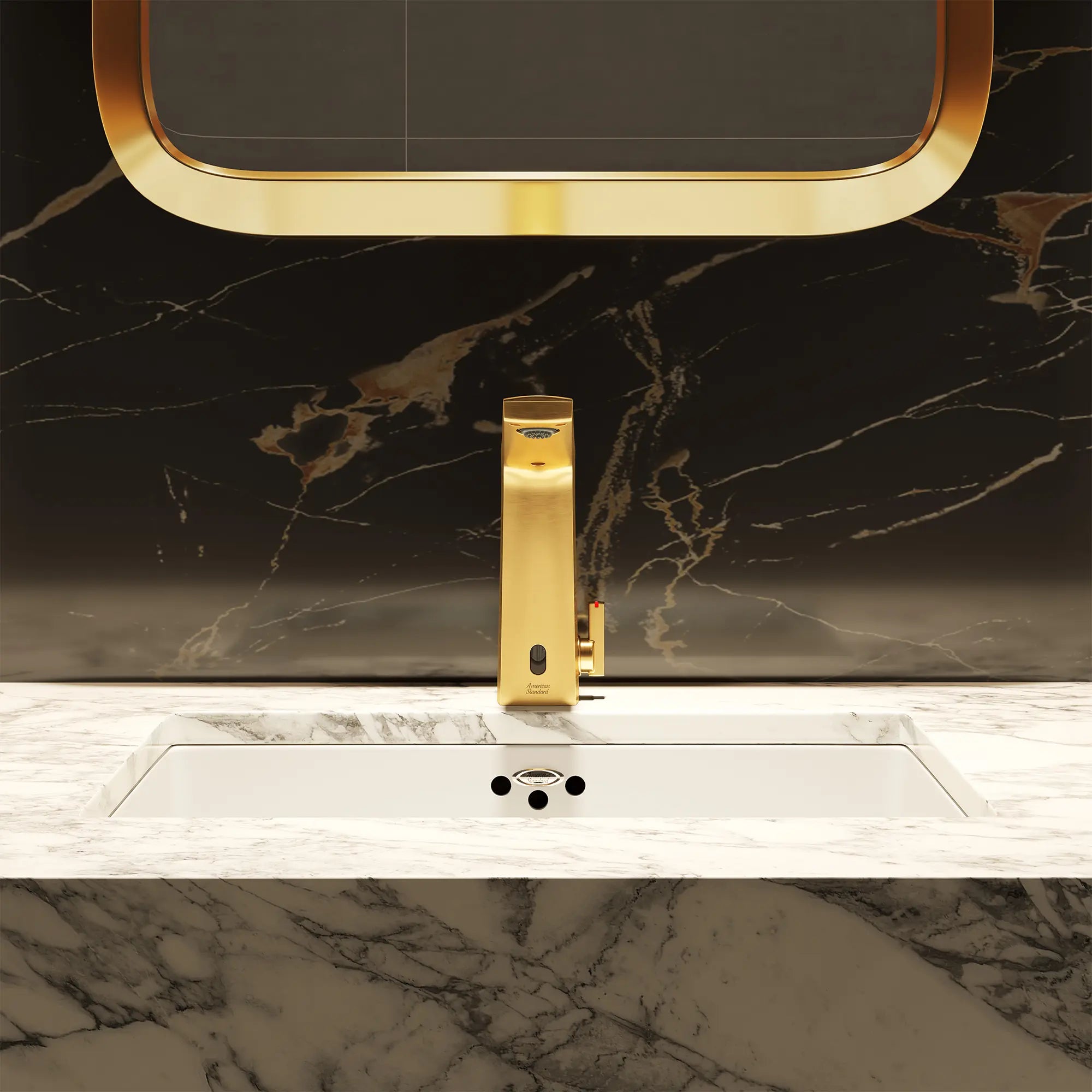 Paradigm® Selectronic® Touchless Faucet, Base Model With Above-Deck Mixing, 0.5 gpm/1.9 Lpm // BRUSHED COOL SUNRISE // 269887_Paradigm_EnvironmentCloseUp_703B205.GN0_0001_AUGUST2025_0_CDNwebp.webp