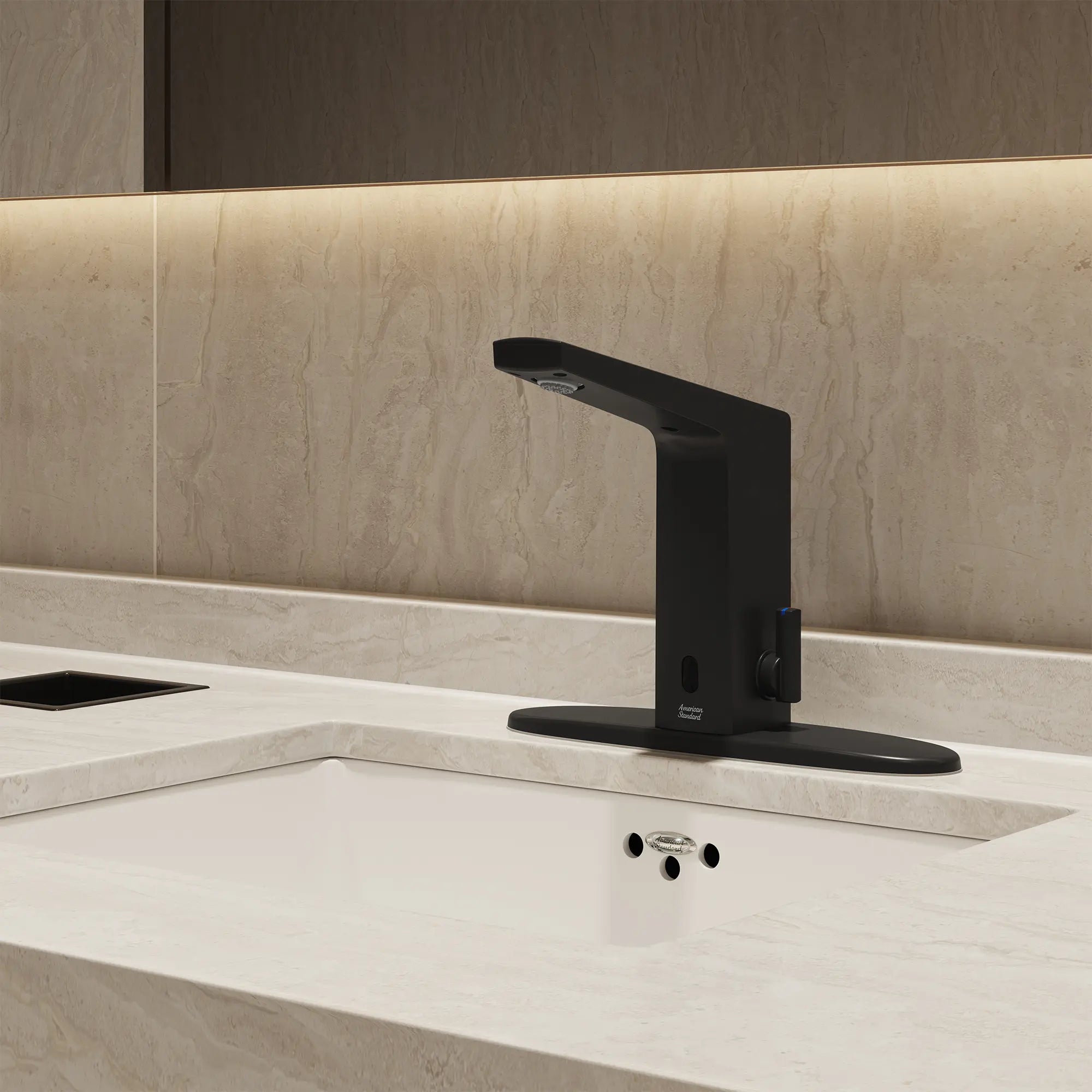 Paradigm® Selectronic® Touchless Faucet, Base Model With Above-Deck Mixing, 0.5 gpm/1.9 Lpm // MATTE BLACK // 269891_Paradigm_EnvironmentCloseUP_7037305.243_0005_AUGUST2025_0_CDNwebp.webp