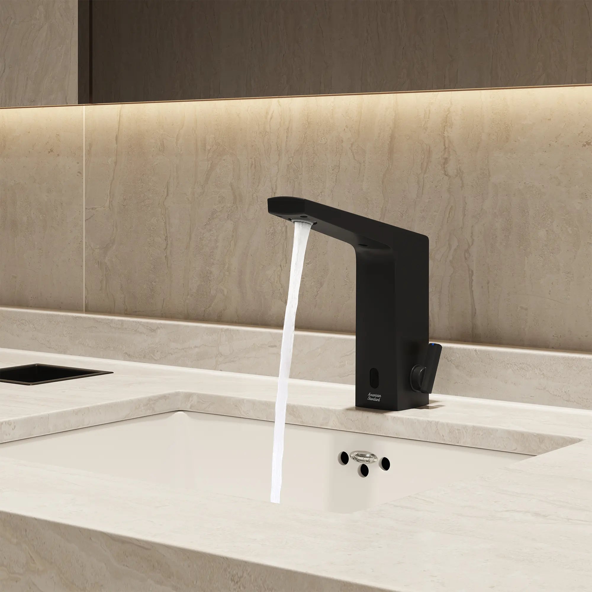 Paradigm® Selectronic® Touchless Faucet, Base Model With Above-Deck Mixing, 0.5 gpm/1.9 Lpm // MATTE BLACK // 269893_Paradigm_EnvironmentCloseUP_703B305.243_0003_AUGUST2025_0_CDNwebp.webp