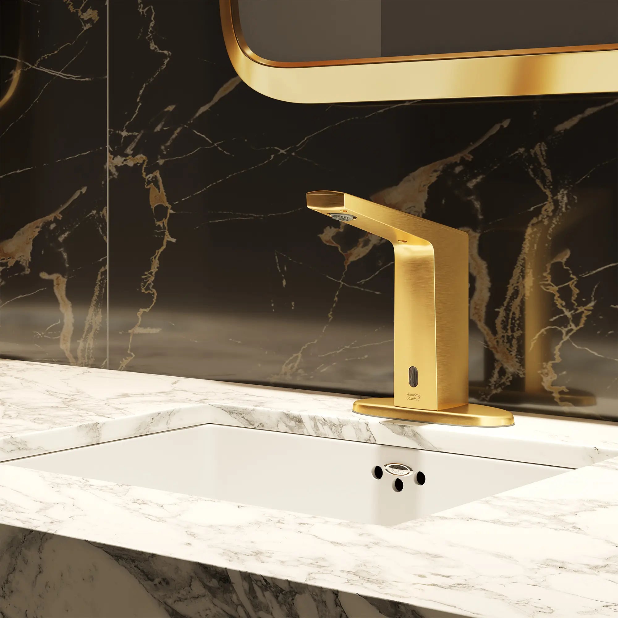 Paradigm® Selectronic® Touchless Faucet, Base Model, 0.5 gpm/1.9 Lpm // BRUSHED COOL SUNRISE // 269905_Paradigm_EnvironmentCloseUp_7037105.GN0_0003_AUGUST2025_0_CDNwebp.webp