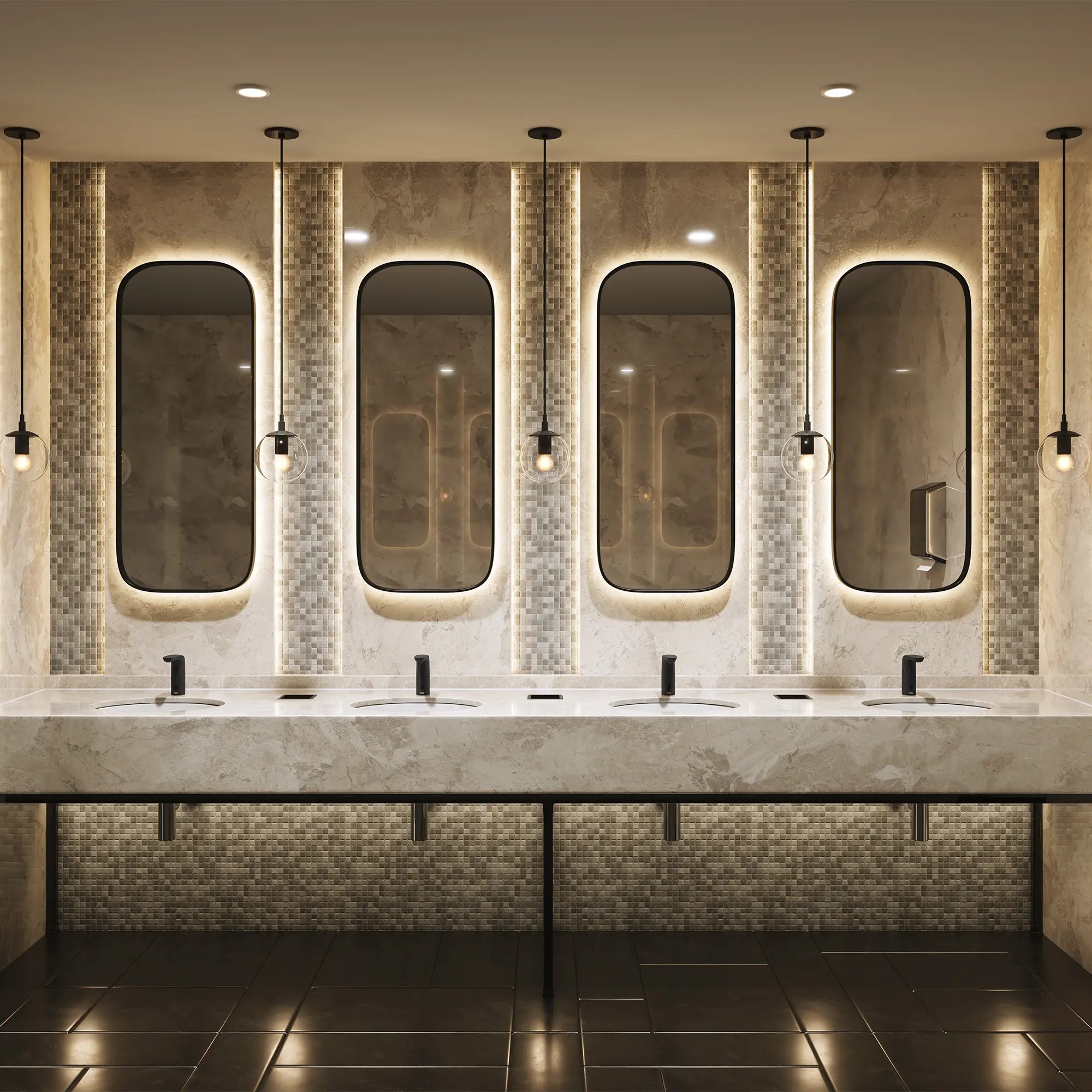 NextGen Selectronic® Touchless Faucet, Base Model, 0.5 gpm/1.9 Lpm // MATTE BLACK // 269910_NextGen_EnvironmentFull_7766105.243_0001_JULY2025_0_CDNwebp.webp