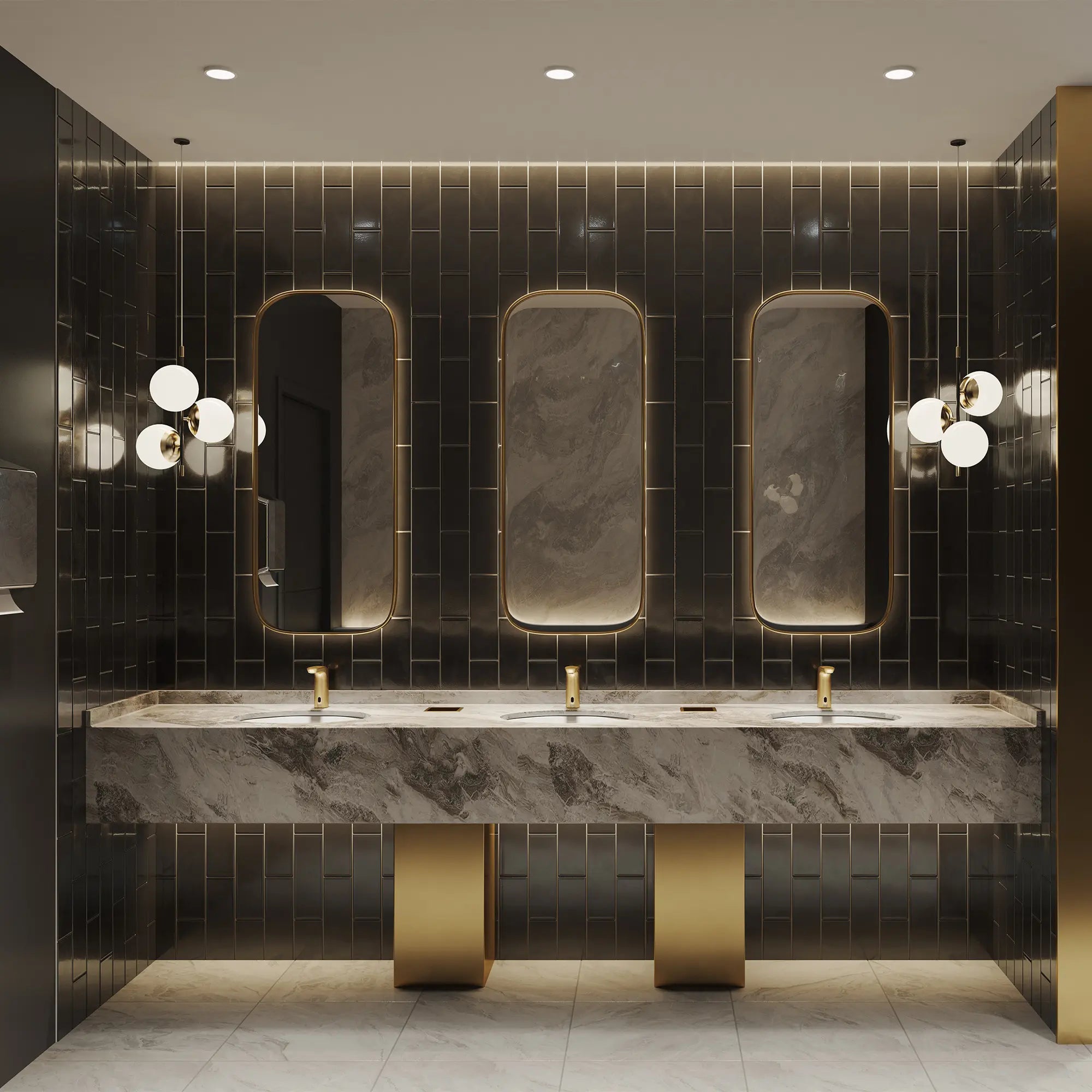 NextGen Selectronic® Touchless Faucet, Base Model, 0.5 gpm/1.9 Lpm // BRUSHED COOL SUNRISE // 269913_NextGen_EnvironmentFull_7766105.GN0_0001_JULY2025_0_CDNwebp.webp