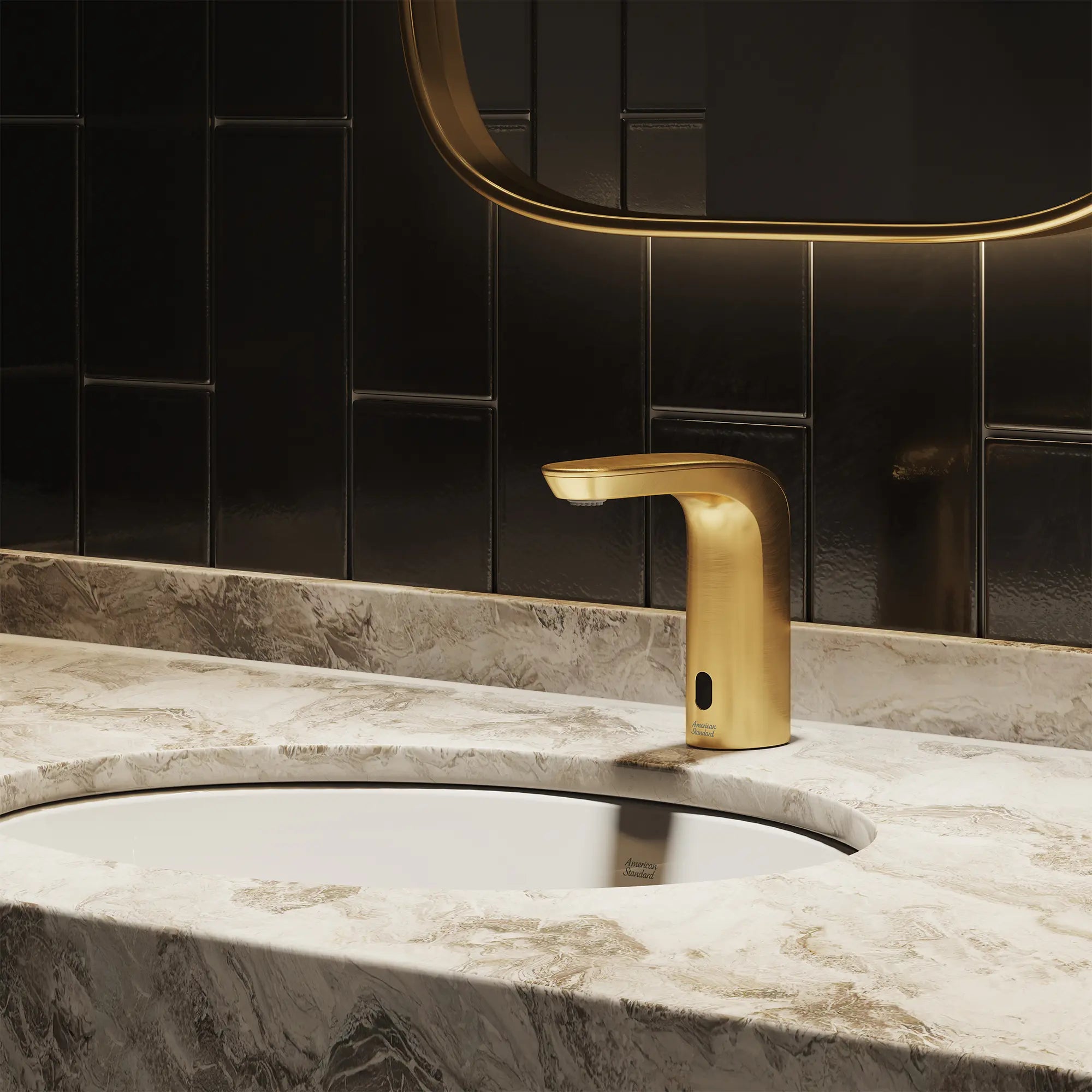 NextGen Selectronic® Touchless Faucet, Base Model, 0.5 gpm/1.9 Lpm // BRUSHED COOL SUNRISE // 269914_NextGen_EnvironmentCloseUp_706B105.GN0_0002_JULY2025_0_CDNwebp.webp