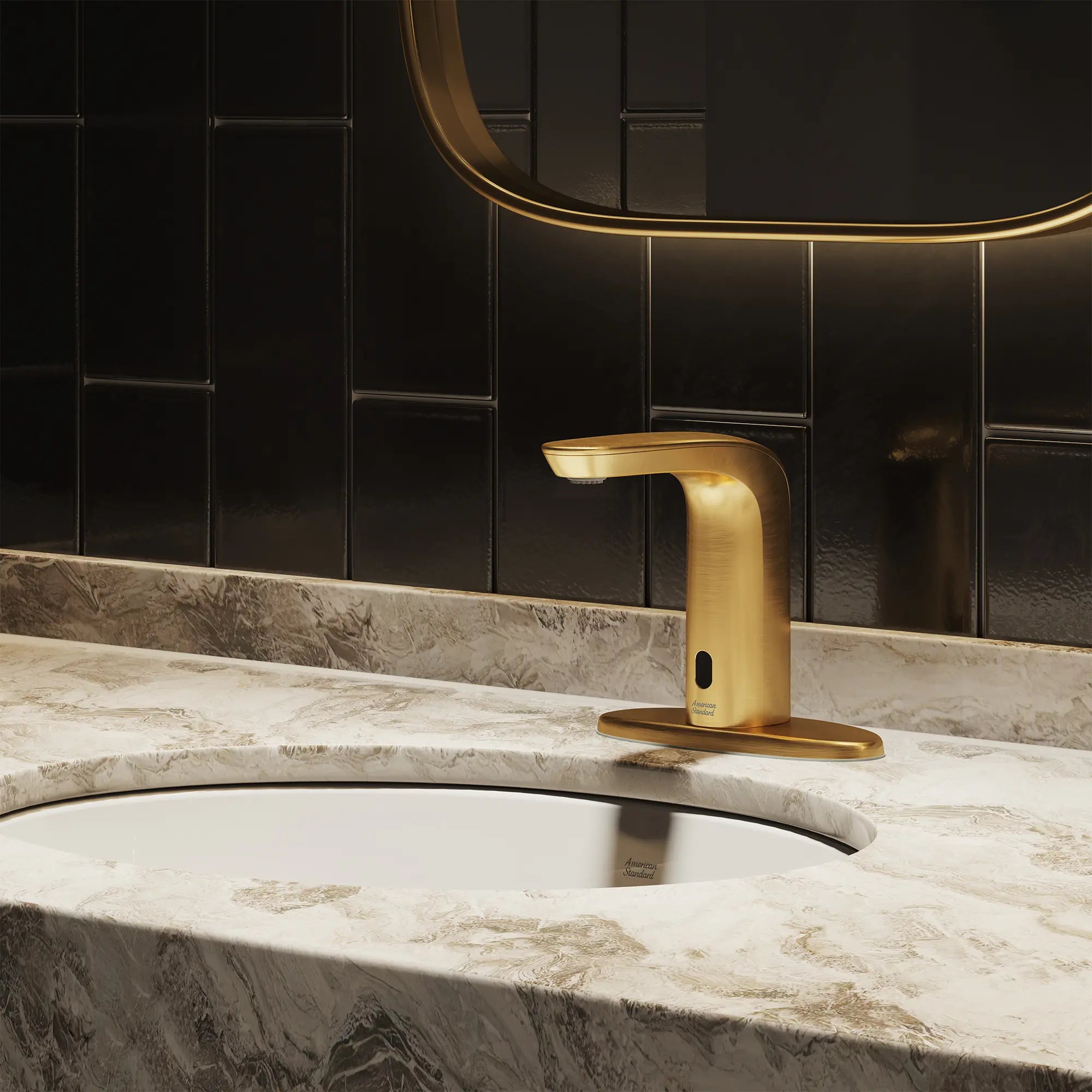 NextGen Selectronic® Touchless Faucet, Base Model, 0.5 gpm/1.9 Lpm // BRUSHED COOL SUNRISE // 269916_NextGen_EnvironmentCloseUp_706B105.GN0_0003_JULY2025_0_CDNwebp.webp