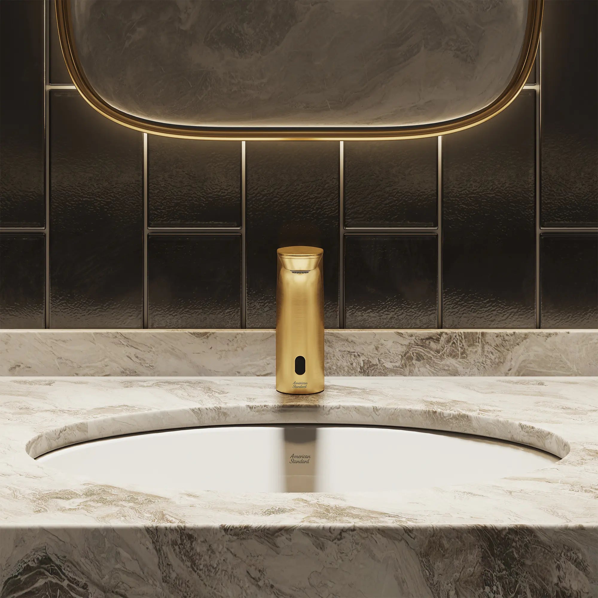 NextGen Selectronic® Touchless Faucet, Base Model, 0.5 gpm/1.9 Lpm // BRUSHED COOL SUNRISE // 269917_NextGen_EnvironmentCloseUp_706B105.GN0_0001_JULY2025_0_CDNwebp.webp