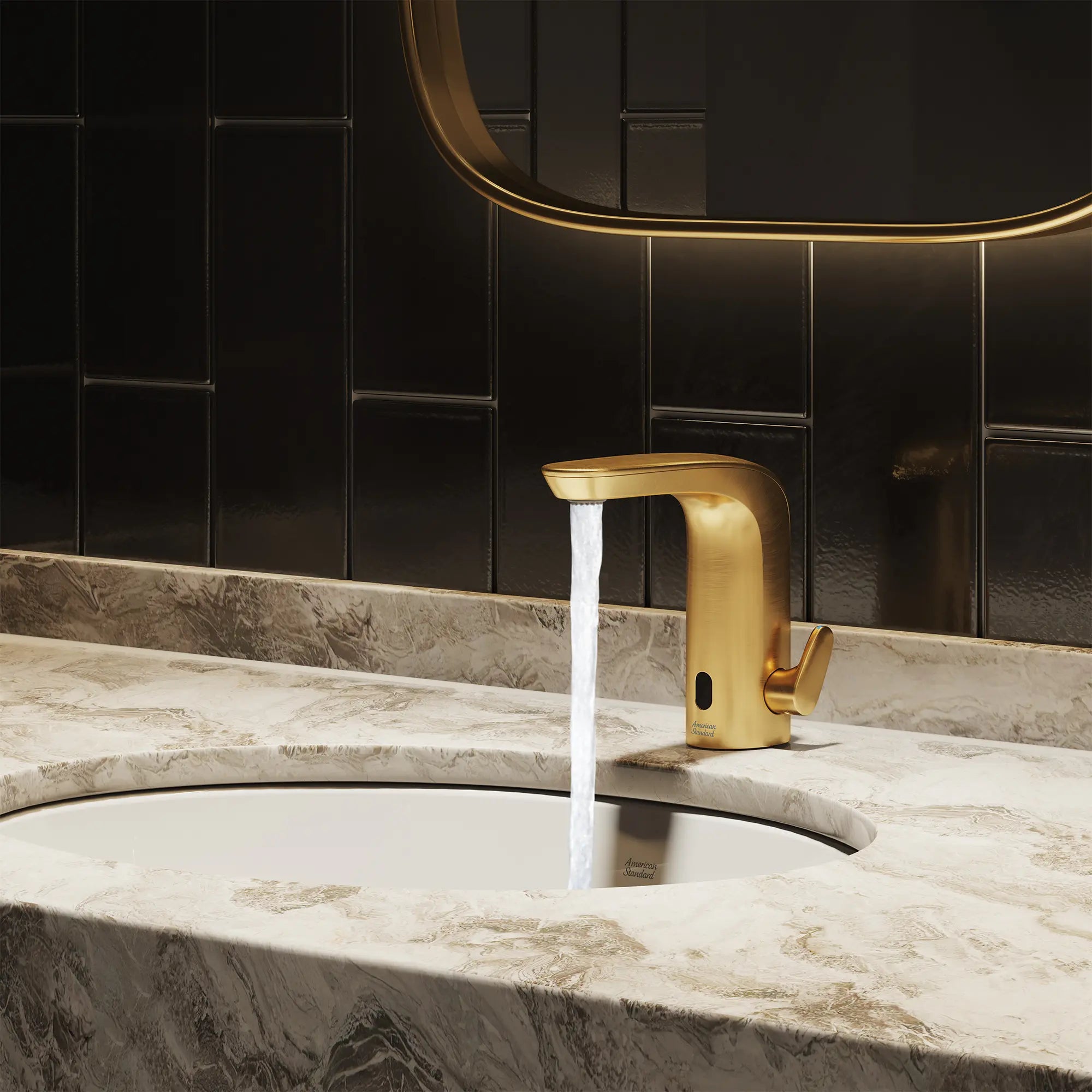 NextGen Selectronic® Touchless Faucet, Base Model With Above-Deck Mixing, 0.5 gpm/1.9 Lpm // BRUSHED COOL SUNRISE // 269918_NextGen_EnvironmentCloseUp_706B205.GN0_0005_JULY2025_0_CDNwebp.webp