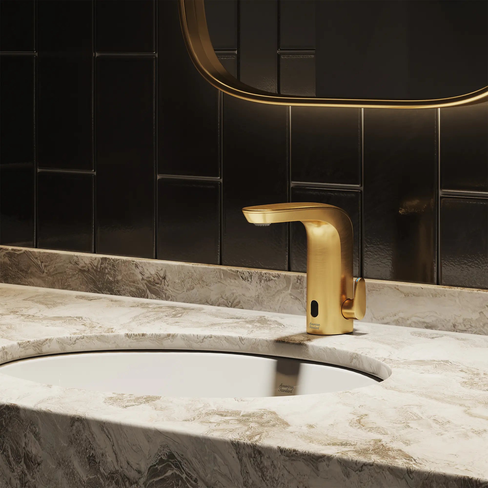 NextGen Selectronic® Touchless Faucet, Base Model With Above-Deck Mixing, 0.5 gpm/1.9 Lpm // BRUSHED COOL SUNRISE // 269919_NextGen_EnvironmentCloseUp_706B205.GN0_0002_JULY2025_0_CDNwebp.webp