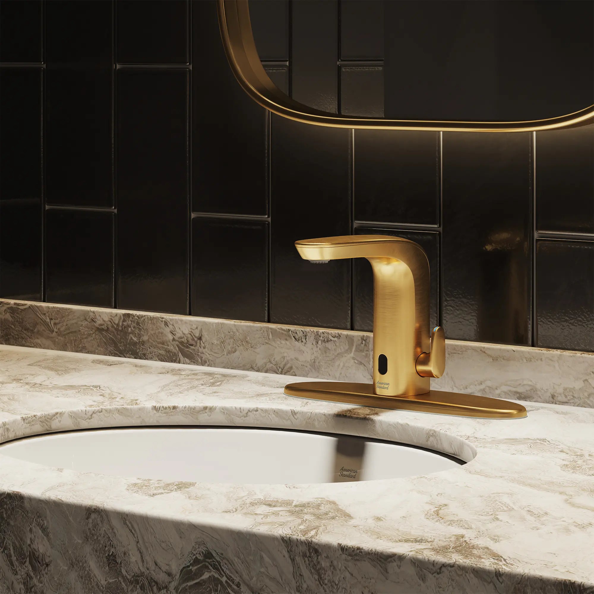 NextGen Selectronic® Touchless Faucet, Base Model With Above-Deck Mixing, 0.5 gpm/1.9 Lpm // BRUSHED COOL SUNRISE // 269920_NextGen_EnvironmentCloseUp_7766205.GN0_0004_JULY2025_0_CDNwebp.webp