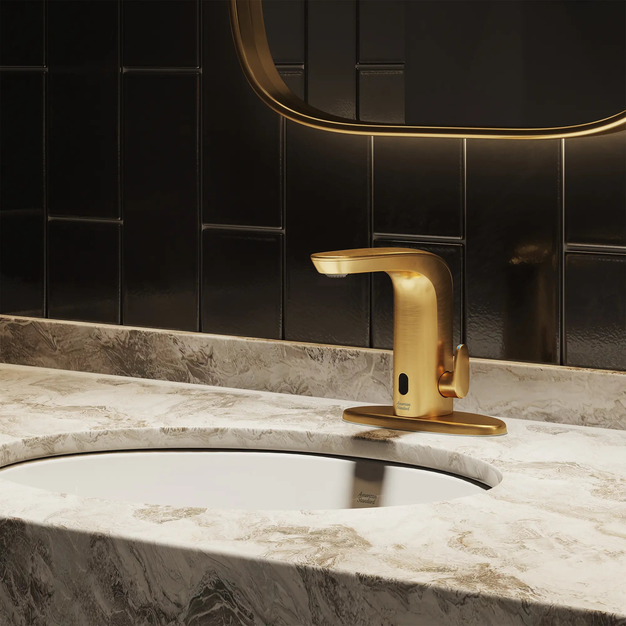 NextGen Selectronic® Touchless Faucet, Base Model With Above-Deck Mixing, 0.5 gpm/1.9 Lpm // BRUSHED COOL SUNRISE // 269921_NextGen_EnvironmentCloseUp_706B205.GN0_0003_JULY2025_0_CDNwebp.webp