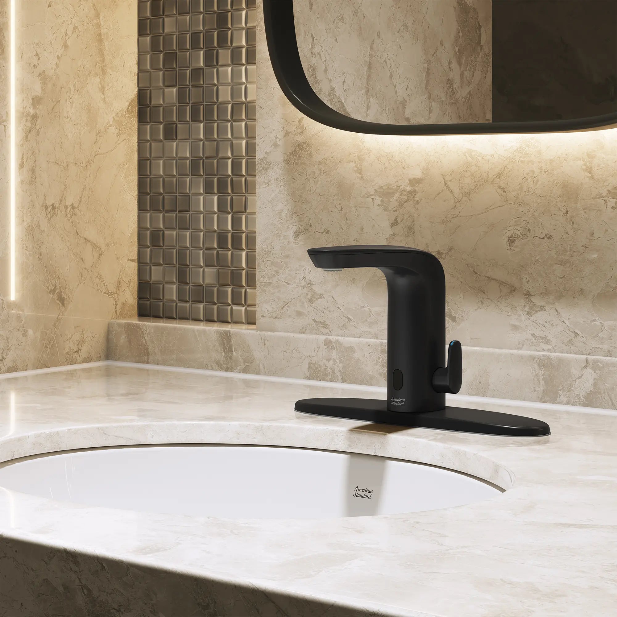 NextGen Selectronic® Touchless Faucet, Base Model With Above-Deck Mixing, 0.5 gpm/1.9 Lpm // MATTE BLACK // 269924_NextGen_EnvironmentCloseUp_706B205.243_0004_JULY2025_0_CDNwebp.webp