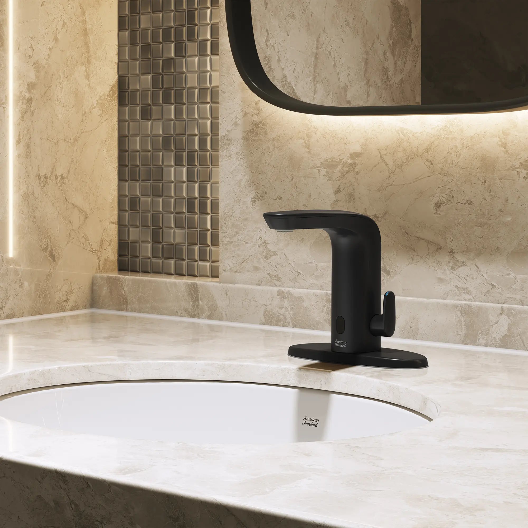 NextGen Selectronic® Touchless Faucet, Base Model With Above-Deck Mixing, 0.5 gpm/1.9 Lpm // MATTE BLACK // 269927_NextGen_EnvironmentCloseUp_7766205.243_0003_JULY2025_0_CDNwebp.webp