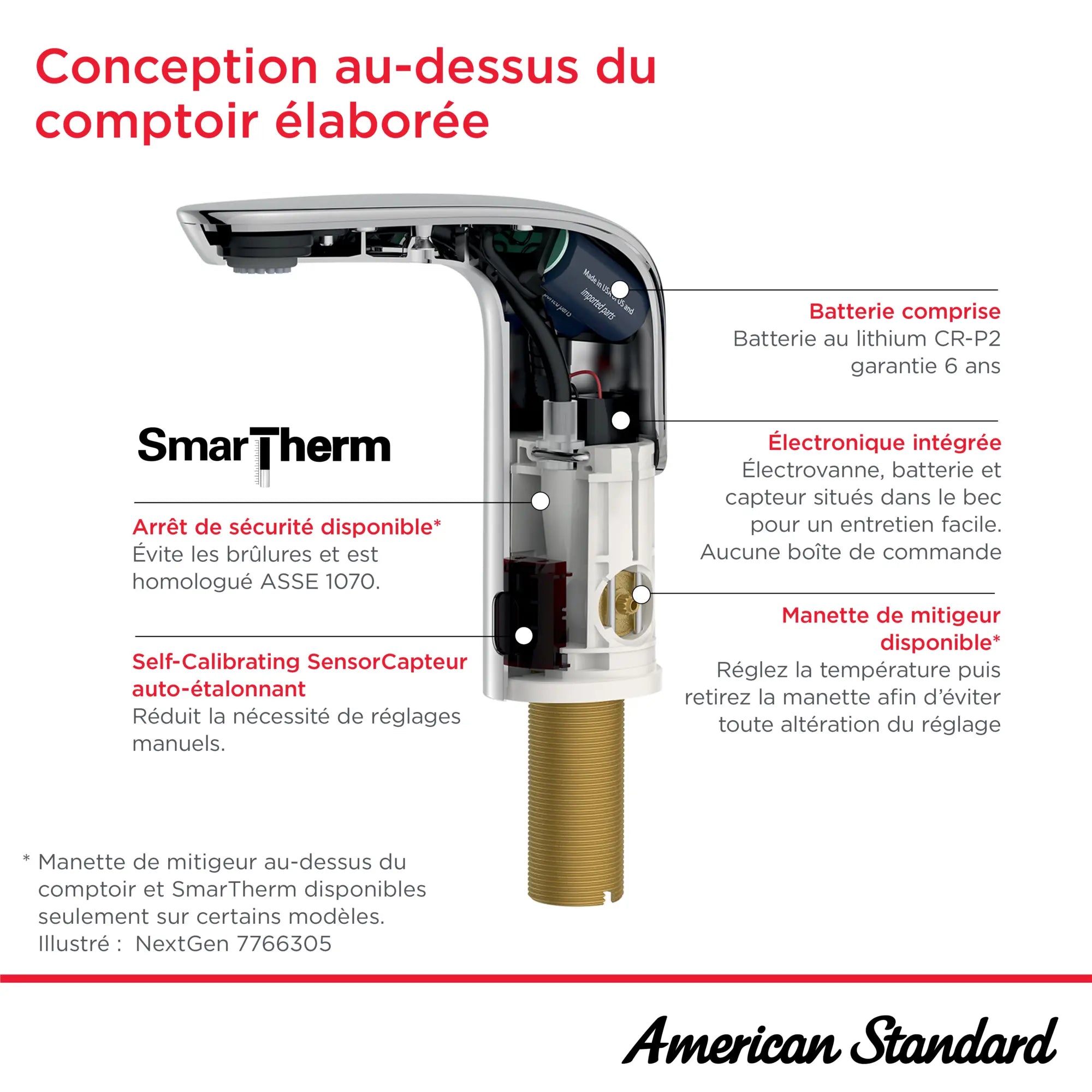 NextGen Selectronic® -  robinet sans contact, alimentation à pile avec mitigeur sur plan, 1,5 gpm/5,7 L/min // CHROME POLI // 276733_NextGen_Infographic_F_Bs_0001_Sept2025_FR_0_CDNwebp_eeabad4f-248b-47fa-8ffb-1006b6aff159.webp