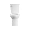 [288AA114.020] H2Optimum® Two-Piece 1.1 gpf/4.2 Lpf Chair Height Elongated Toilet Less Seat - White
