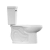 [288CA114.020] H2Optimum® Two-Piece 1.1 gpf/4.2 Lpf Standard Height Elongated Toilet Less Seat - White
