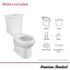 [2889518.020] H2Option® Two-Piece Dual Flush 1.28 gpf/4.8 Lpf and 0.92 gpf/3.5 Lpf Standard Height Round Front Toilet With Liner Less Seat - White
