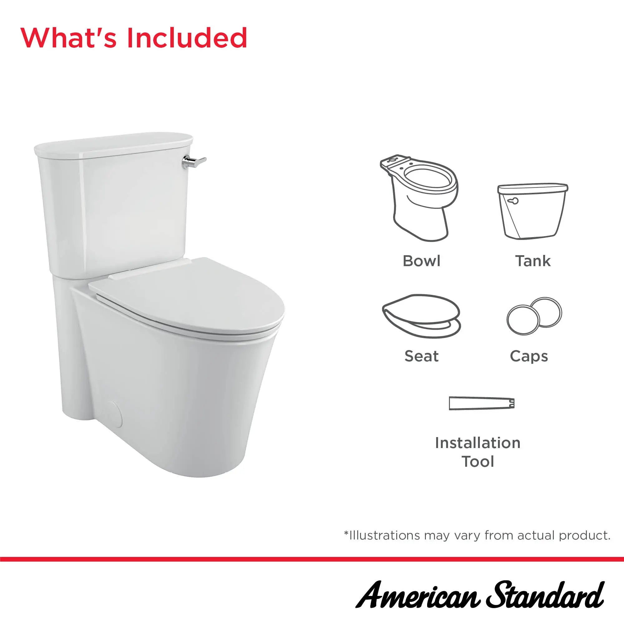 Studio® S Concealed Trapway 1.28 gpf/4.8 Lpf Right-Hand Trip Lever Chair Height Elongated Toilet With Slow Close Seat // RIGHT / WHITE // 279647_StudioS_Infographic_226AA105_0001_DEC2025_0_CDNwebp.webp