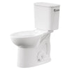 [250AA808.020] EcoStrength Aspiration Two-Piece 0.80 gpf/3 Lpf Chair Height Elongated Toilet Less Seat with RHTL - White