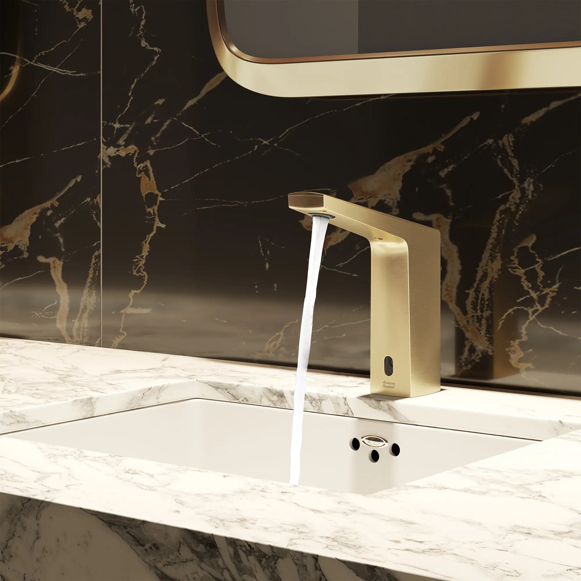 Paradigm® Selectronic® Touchless Faucet, Battery-Powered With SmarTherm Safety Shut-Off + ADM, 0.5 gpm/1.9 Lpm // BRUSHED NICKEL // 285596_Paradigm_EnvironmentCloseUp_7037105.295_0005_AUGUST2025_0_CDNwebp.webp