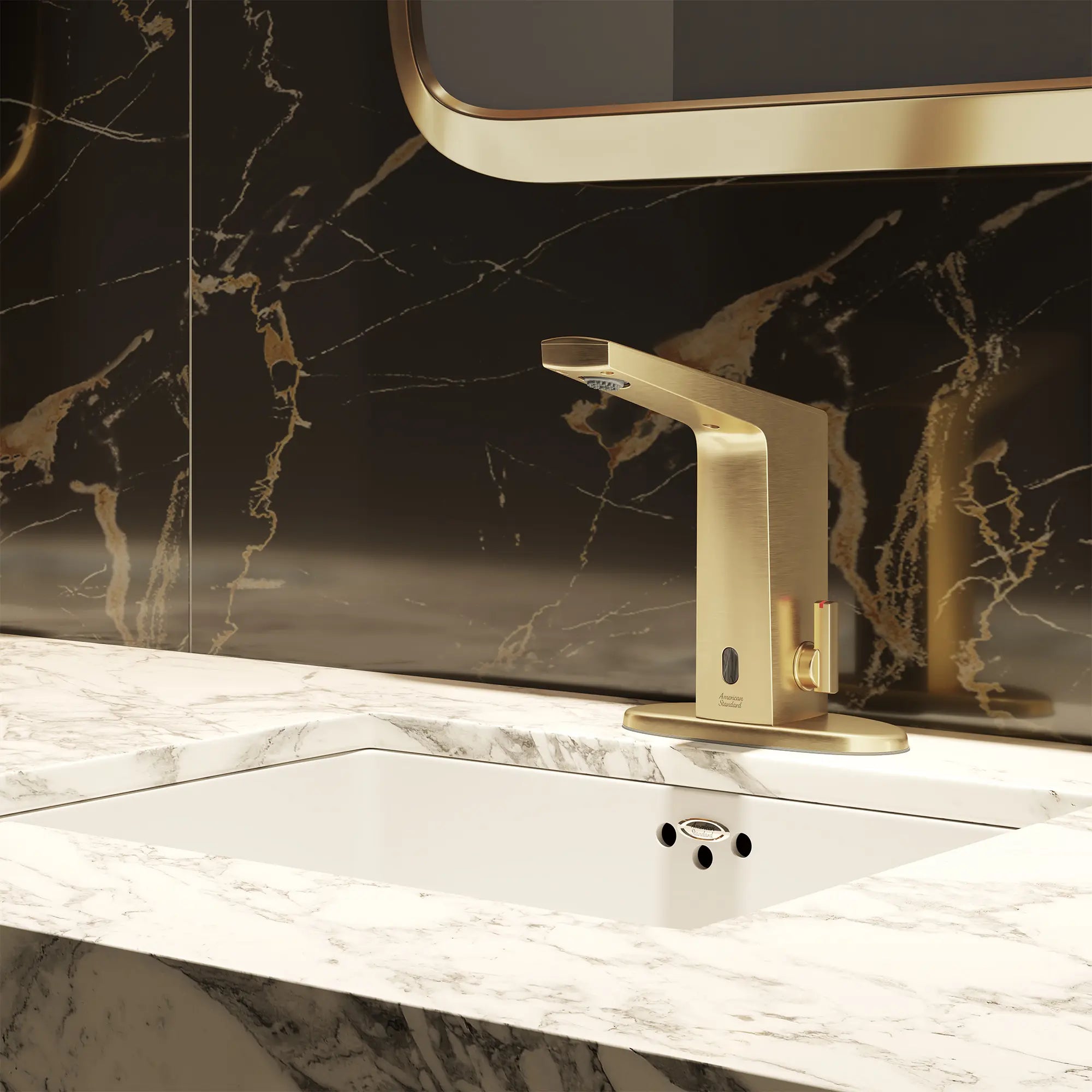 Paradigm® Selectronic® Touchless Faucet, Base Model With Above-Deck Mixing, 0.5 gpm/1.9 Lpm // BRUSHED NICKEL // 285625_Paradigm_EnvironmentCloseUp_703B205.295_0003_AUGUST2025_0_CDNwebp.webp