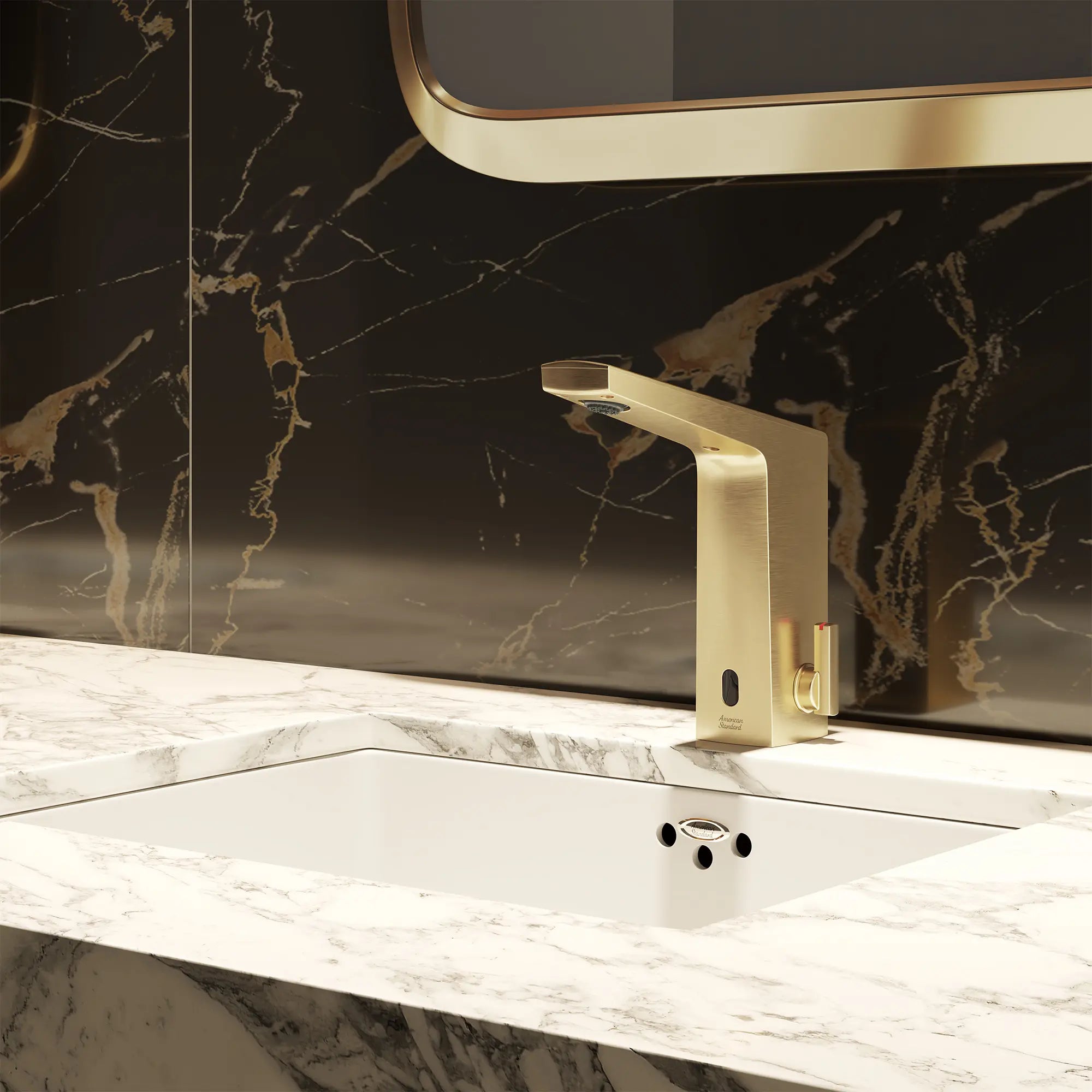Paradigm® Selectronic® Touchless Faucet, Base Model With Above-Deck Mixing, 0.5 gpm/1.9 Lpm // BRUSHED NICKEL // 285626_Paradigm_EnvironmentCloseUp_7037205.295_0002_AUGUST2025_0_CDNwebp.webp