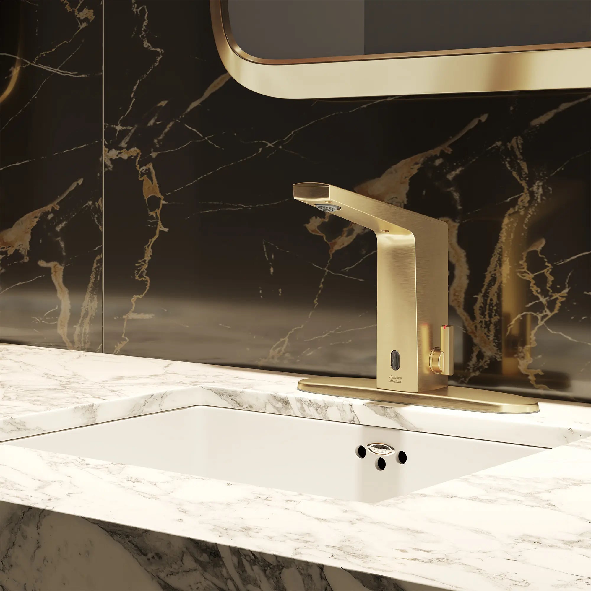 Paradigm® Selectronic® Touchless Faucet, Base Model With Above-Deck Mixing, 0.5 gpm/1.9 Lpm // BRUSHED NICKEL // 285627_Paradigm_EnvironmentCloseUp_7037305.295_0004_AUGUST2025_0_CDNwebp.webp