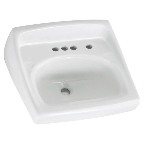 Lucerne® Wall-Hung Sink With 4-Inch Centerset and Extra Right-Hand Hole