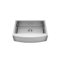 [18SB.9302200A.075] Pekoe® 30 x 22-Inch Stainless Steel Single-Bowl Farmhouse Kitchen Sink - Stainless Steel