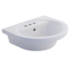 [0403004.020] Tropic® Petite 4-Inch Centerset Pedestal Sink Top - White