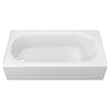 [2392202.020] Princeton® Americast® 60 x 30-Inch Integral Apron Bathtub Above Floor Rough with Left-Hand Outlet - Arctic